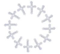 TEHAUX Confeti Cruz Plateado Brillante Decoración Mesa para Bautizo Comunión Boda Cumpleaños Fiesta Religiosa