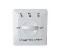 TEHAUX Controlador de Tres Velocidades para Fan Coil Material PC Resistente al Fuego, Interruptor para Ventilador de Aire Acondicionado Central