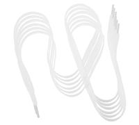 TEHAUX Cordones Planos Blancos 6 Piezas para Zapatillas Deportivas 80cm, de Poliéster Resistentes y Fáciles de Lavar para Uso Casual y Deportivo