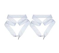 TEHAUX Cordones Planos De Gasa y Satén 4 Cm Ancho, Colores Pastel Azulado, Cordones Decorativos Para Zapatos Mujer, Uso En Zapatillas, Tacones y Sandalias, Encaje Delicado