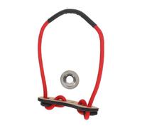 TEHAUX Correa de Muñeca Antideslizante para Arco Compuesto Rojo Estabilizador de Cordón Trenzado de PU, Adecuado para Práctica y Competición de Tiro Arco