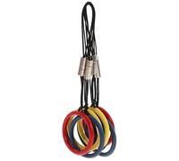 TEHAUX Correa para Teléfono Móvil Anillo de Dedo Metálico 8 Piezas (negro, Azul, Amarillo, Rojo) Anticaída Multifuncional para Llavero, USB y Accesorios Electrónicos Ligeros
