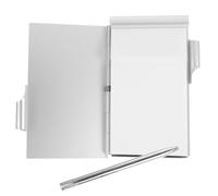 TEHAUX Cuaderno de Bolsillo con Bolígrafo y Pestañas Desprendibles de Notas Metálico Compacto y Portátil Libreta de Viaje Práctica para Escritura y Organización