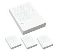 TEHAUX Cuaderno de Práctica de Ejes Xy Papeles Xy 4 Cuadernos de 100 Hojas Papel Cuadriculado Blanco una Cara y Otra en Blanco para Ejercicios de Matemáticas y Uso Educativo