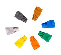 TEHAUX Cubierta De Botas De Red para Conectores Rj45, 100 Piezas Plásticas Flexibles, Protección contra Daños y Humedad En Cables Ethernet para Uso Profesional