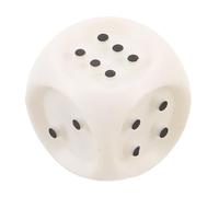 TEHAUX Dados Braille de Plástico Blanco con Puntos Táctiles para Juegos de Aprendizaje y Rehabilitación, Herramienta Accesible para Jugadores con Baja Visión