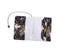 TEHAUX de Libro de Tela Ajustable con Diseño de Grulla Dorada Funda Decorativa para Libros Protección contra Desgaste y para Lectura y Organización