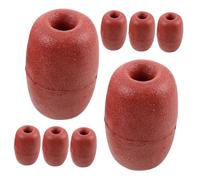 TEHAUX De señalización Marina flotadores de Cuerda de Espuma PVC, 8 Piezas, Rojos, Resistencia al Impacto y a los Rayos UV, para Redes de Pesca y trampas para cangrejos