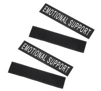 TEHAUX Decoración para Ropa De Perro, 2 Pares De Parches Reflectantes De PU para Chalecos De Mascotas, Seguros para Paseos Nocturnos y Diseñados para Perros y Gatos Apoyo Emocional