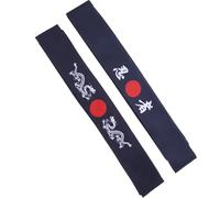 TEHAUX Deportivas Japonesas y Ajustables de Poliéster Set de 2 Absorbentes de Sudor para Entrenamiento de Karate y Cocina Estilo Japonés