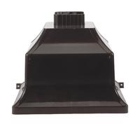 TEHAUX Desviador y Agua Curvo de Lluvia de Aleación de Aluminio Embudo Duradero, Accesorio Moderno para Bajantes para Sistemas de Canaletas en Edificios Residenciales