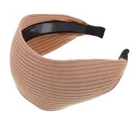 TEHAUX Diadema Ancha Antideslizante para Mujer Accesorio Cabello Dientes Banda Decorativa Color Caqui Diseño Cómodo y Portátil para Uso Diario y Ocasiones Obsequios