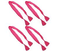 TEHAUX Diadema Ancha Lazo de Alambre para Mujer y Niña, 4 Piezas Diseño de Lunares Grandes, Accesorio Cabello Adecuado para Fiestas y Uso Diario