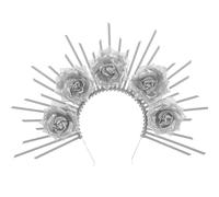 TEHAUX Diadema De Flores Para Cosplay De Adorno De Cabello y Disfraces Accesorio Elegante Diseño Floral Para Mujeres