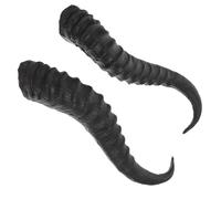 TEHAUX Diadema DIY Cuernos de Oveja de Plástico Cuernos de Astas Artificiales para Disfraz Halloween Accesorios para Fiesta Material Ligero y Resistente Adecuado para Manualidades y