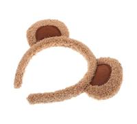 TEHAUX Diadema Felpa Agradable de Peluche Orejas de Oso, Ligera y Resistente a Deformación Accesorio Bonito para Pelo de Niñas y Mujeres en Fiestas y Disfraces