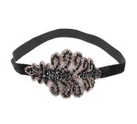 TEHAUX Diadema Vintage Gemas De Imitación Tocado Estilo Flapper Años Diadema Locos Años Mujer Para Fiestas De Temática Retro
