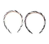 TEHAUX Diademas de Vaca Cabello 2piezas, Banda Cabello Flexible Tela, Adecuado para Fiestas y Sesiones de Fotos, Accesorio Vintage para Mujeres