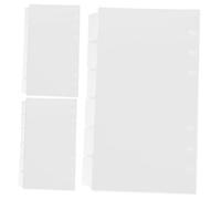 TEHAUX Divisores para Cuadernos A6 6 Anillos 18 Hojas Transparentes Pvc Organizadores Prácticos para Carpetas Escolares y Oficina Pestañas de Clasificación