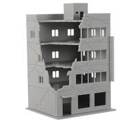 TEHAUX Escala Maqueta Plástica de Ruinas para Dioramas Urbanos y Paisajes Ferroviarios Construcción Desmontable para Hobbyistas y Coleccionistas
