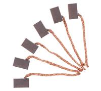 TEHAUX Escobillas de motor de automóvil de carbón y cobre, 6 unidades, para motor de elevalunas eléctrico y reparación de motores eléctricos, alta conductividad, tamaño 4x5x8 mm