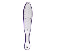 TEHAUX Escofina en Pies Acabado Plata para Pies de Acero Inoxidable Doble Cara, Removedor de Callos Práctico y Cómodo para Pedicura Profesional