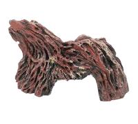 TEHAUX Escondite para Reptiles de Resina, Cueva Simulada Tipo Tronco Pequeño, Decoración Natural para Terrarios de Lagartos y Tortugas, Refugio Oscuro para Reptiles y Anfibios,