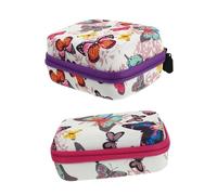 TEHAUX Estuche de Viaje para Aceites Esenciales 12 Compartimentos para Frascos de 15 Ml Bolsa Organizadora de Material Resistente y Suave Incluye 2 Piezas Cierre de Cremallera Morado y