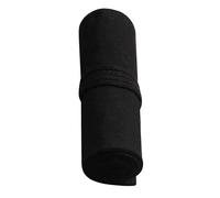 TEHAUX Estuche Gran Capacidad Negro de Lona Enrollable 72 Ranuras para Lápices y Diseño Cuerda para Almacenamiento y Transporte Organizado