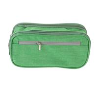 TEHAUX Estuche y Estuche plumier 3 Pisos baul Almacenamiento Estuche portátil Bolsas multifuncionales Estuche para bolígrafos de Gran Capacidad cartuchera aleación de Aluminio Green