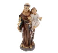 TEHAUX Figura Religiosa de Resina San Padre con Escultura Católica Pintada Mano Decoración Navideña y Regalo para Hogar o Iglesia