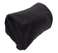 TEHAUX Funda Adecuado para Protección del Cuello de Poliéster de Almohada Cilíndrica para Coche Negro, Reutilizable y Cómoda en Asientos de Automóvil