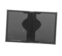 TEHAUX Funda para Pasaporte y Porta Tarjetas De Crédito De Cuero Multifuncional, Resistente y Ligera, Porta Pasaporte para Hombre, Organizador De Documentos para Viaje, Diseño Compacto y Color Negro