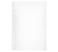 TEHAUX Funda transparente A5, cubierta de acrílico estriado para cuaderno de 6 anillas, inserto de tablero de lápiz acanalado transparente para diarios y carpetas de presupuesto (8.25 x 5.89 pulgadas)