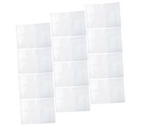 TEHAUX Fundas para Pasaporte y Porta Tarjetas de PVC Transparente, Resistente al Agua, Liviano y Multiusos, Unisex, Adecuado para Viajes y Organización de Documentos, Pack de 20 Piezas