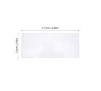 TEHAUX Fundas Transparentes para Billetes 173 X 75 CM Pack de 20 Unidades Protectoras de Plástico Antipolvo para Coleccionistas Porta Billetes para Almacenamiento y Exhibición