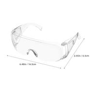 TEHAUX Gafas de Seguridad Transparentes PC 30g 8 Unidades Diseño de Rejilla para Construcción y Laboratorio Protección Ocular Resistente a Impactos y Polvo Equipo de Protección Laboral