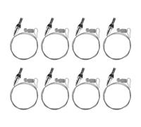 TEHAUX Ganchos Ajustables para Cuadros, Kit de 8 Juegos de Acero Inoxidable, Color Plata, para Galerías y Oficinas, Colgadores de Cuadros para Marcos y Obras de Arte