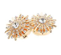 TEHAUX Gemelos para Mujer Cubrebotones de Gemas de Imitación Accesorios de Aleación 1 Par Estilo Elegante para Camisa Ideales para Bodas Reuniones y Fiestas