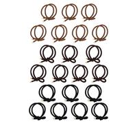 TEHAUX Gomas Pelo Nudo 21 Unidades, Cuerdas Elásticas Cabello, Bandas Elásticas Suaves para Mujer, Accesorios para Peinados sin Dañar, Uso Diario y Obsequio Color Color Aleatorio