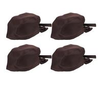 TEHAUX Gorros de Chef Unisex Estilo Japonés Ajustables para Cocina y Restaurante, Pack de 4 Piezas Color Café Oscuro, Gorros de Tela Transpirables Lazos para Servicio de Alimentos