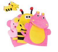 TEHAUX Guantes de Esponja de Baño para Bebés y Niños Forma de Dibujos Animados, Algodón Compuesto, Paquete de 3 Piezas para Limpieza Delicada y Eficaz Baño Varios estilos