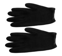 TEHAUX Guantes Exfoliantes de Gel Negros para Manos Secas Mascarilla Hidratante para Manos Agrietadas Guantes de Spa para Exfoliación y Cuidado Intensivo de Piel Muerta Ideales para