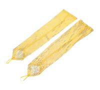 TEHAUX Guantes Largos de Poliéster Dorado para Mujer Estilo 1920s Retro Diseño sin Dedos, Ideales para Fiestas Temáticas y Bailes Vintage
