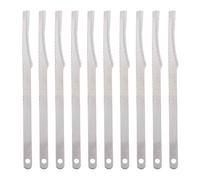 TEHAUX Herramientas de pedicura 10 piezas de acero inoxidable, removedor de piel muerta para pies y manos, cuchillo de pedicura para cuidado de pies y manos