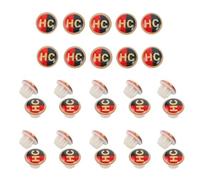 TEHAUX Indicadores de Temperatura para Grifo 40 Piezas, Botones Señal de Agua Fría y Caliente, Etiquetas para Manijas de Grifo de 6,7 Mm, Accesorio de Plomería para Baño y Cocina