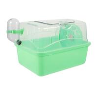 TEHAUX Jaula para Hamster Grande de Plástico Espacio para Relajación y Exploración, Incluye Botella de Agua y Rueda, Adecuada para Mascotas Pequeñas