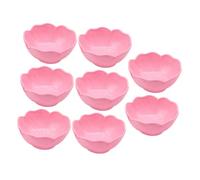 TEHAUX Juego de 12 Recipientes para Mascarillas Faciales de Plástico Rosa Diseño Floral Tazones para Mezclar Aceites Esenciales y Tratamientos Spa Herramienta para Cuidado Facial DIY