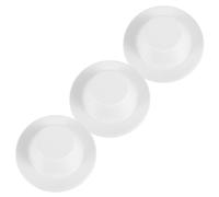 TEHAUX Juego de 3 Tapas de Tubería de Plomería Blancas Cubiertas Decorativas para Agujeros en Pared Placas de Cubierta para Escudo de Tubería Protección contra Suciedad y Acabado