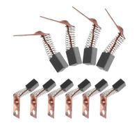 TEHAUX Juego de 5 Pares de Escobillas de Motor de Carbón para Taladro Eléctrico, Repuestos Compatibles para Amoladora, Material Duradero, Tamaño Compacto para Uso Profesional y